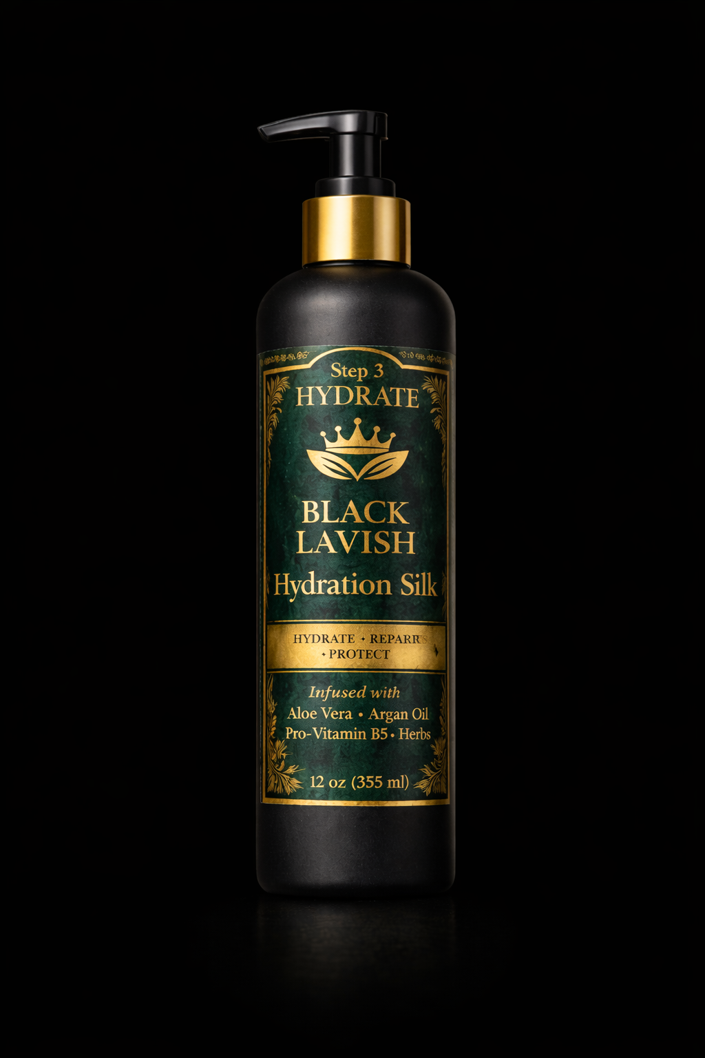 Black Lavish Hydration Silk™ | Deep Moisture Herbal Conditioner for Dry, Thinning & Damaged Hair